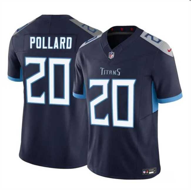 Men & Women & Youth Tennessee Titans #20 Tony Pollard Navy 2023 F.U.S.E. Vapor Limited Football Stitched Jersey->washington commanders->NFL Jersey